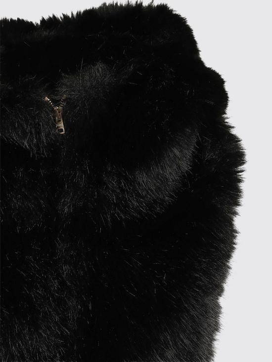 26FW 에르노 퍼 후드 머플러 워머 SCP00041D12908 9300 Black - HERNO