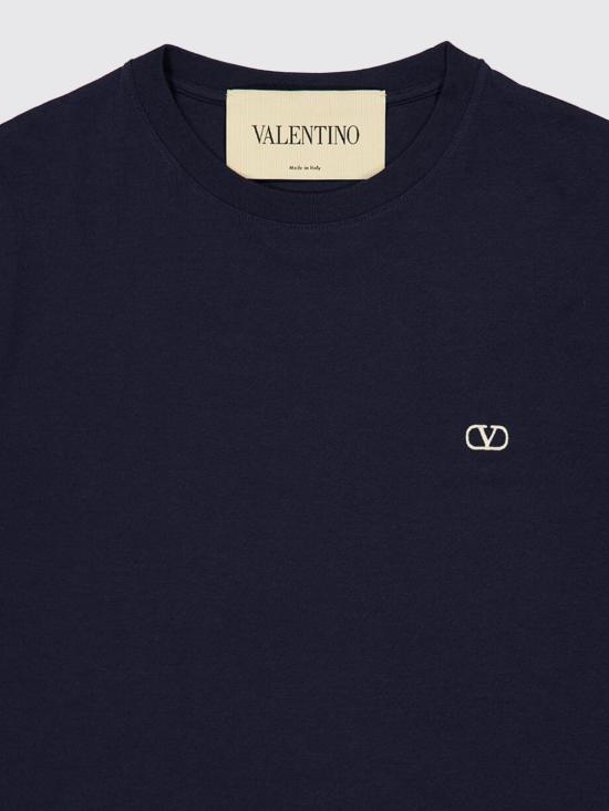 26FW 발렌티노 가라바니 반팔 티셔츠 MG10VBMM 598 Navy - VALENTINO GARAVANI