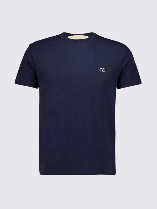 26FW 발렌티노 가라바니 반팔 티셔츠 MG10VBMM 598 Navy - VALENTINO GARAVANI