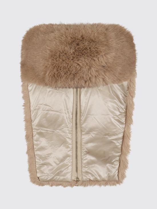 26FW 에르노 퍼 후드 머플러 워머 SCP00041D12908 1985 White - HERNO