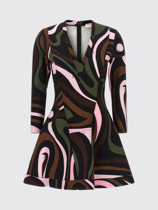 26FW 푸찌 롱 원피스 6UJG866U766 004 Green - PUCCI