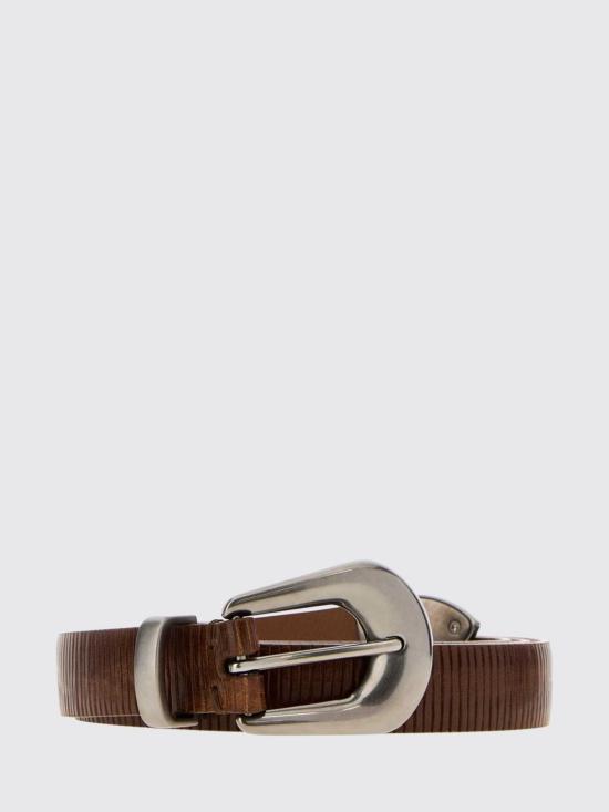 26FW 브루넬로 쿠치넬리 레귤러 벨트 M0GUAC293P C8745 Brown