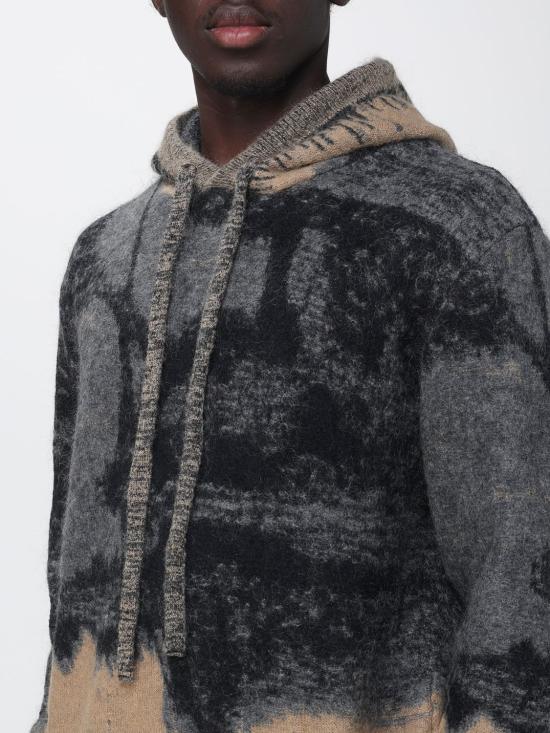 26FW 라니우스 후드 티셔츠 F6LAMAKH045 100 Grey - LANEUS