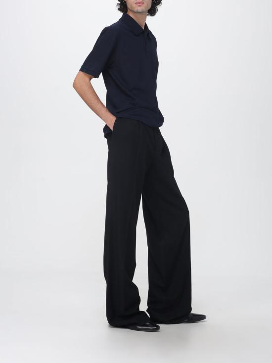 26FW 생로랑 폴로 티셔츠 A001BFY38EK 8060 Navy - SAINT LAURENT