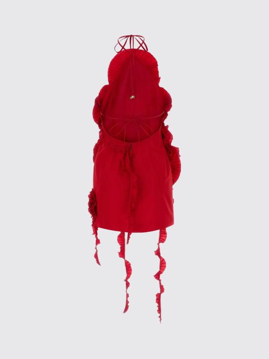 26FW 블루마린 롱 원피스 RF6046T88642A841A X0824 Red - BLUMARINE