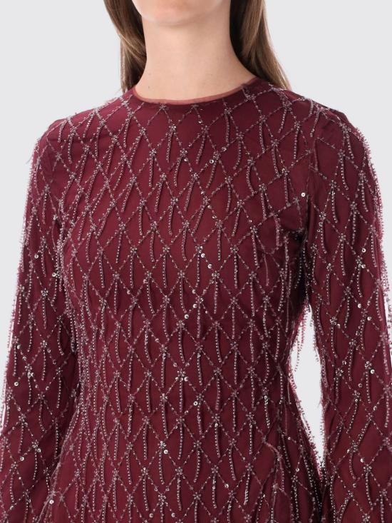26FW 로테이트 롱 원피스 116557 2694 Burgundy - ROTATE