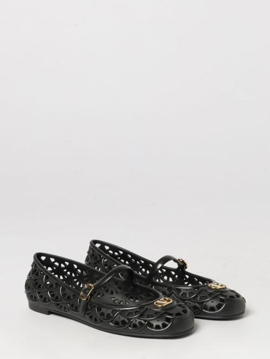 26FW 발렌티노 가라바니 플랫 슈즈 WS0PV9RMC 0NO Black - VALENTINO GARAVANI