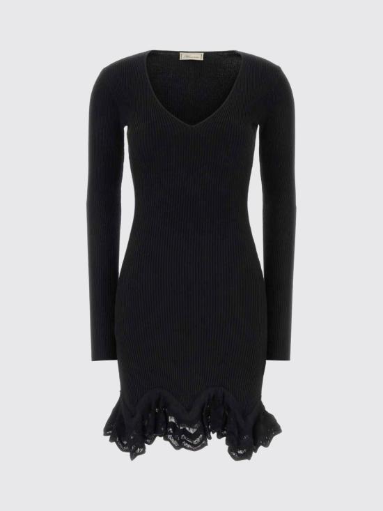 26FW 블루마린 롱 원피스 RF6158MAB332A896A 22222 Black - BLUMARINE