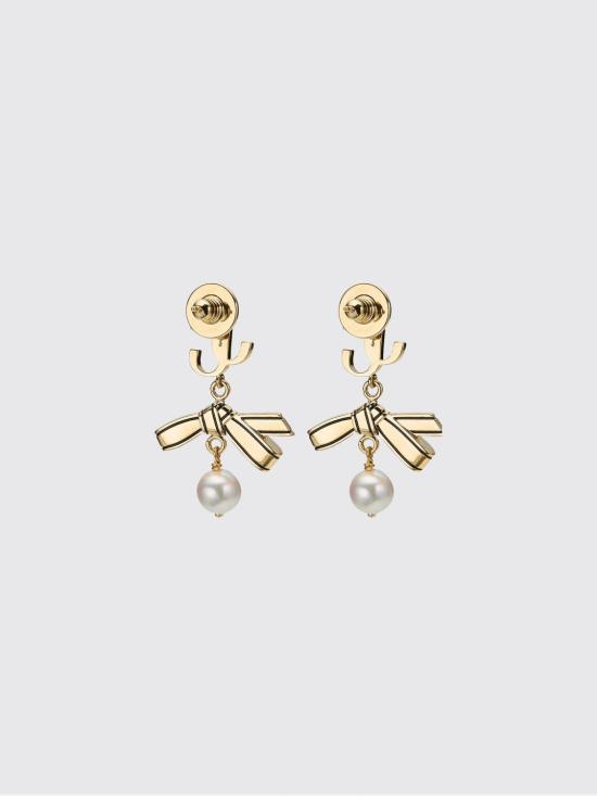 26FW 지미추 보석 RBNPEARLEARRINGJKI GOLD BLACK WHITE - JIMMY CHOO