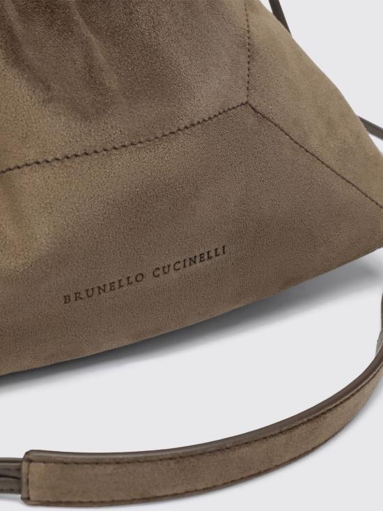26FW 브루넬로 쿠치넬리 스웨이드 BC 듀오 파우치 백 MBDLD2808P C8187 Grey - BRUNELLO CUCINELLI