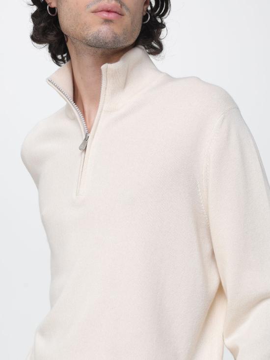 26FW 브루넬로 쿠치넬리 캐시미어 집업 니트 M2200124 CEP23 Butter - BRUNELLO CUCINELLI
