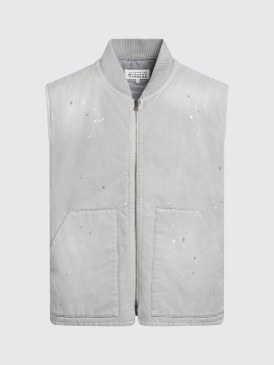 26FW 마르지엘라 페인트 이펙트 빈티지 베스트 S50FB0122M35926 962 Grey - MAISON MARGIELA