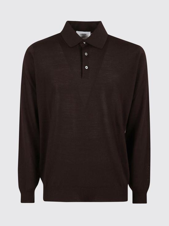 26FW 라르디니 폴로 티셔츠 CNLPML62CN64021 450 Brown - LARDINI
