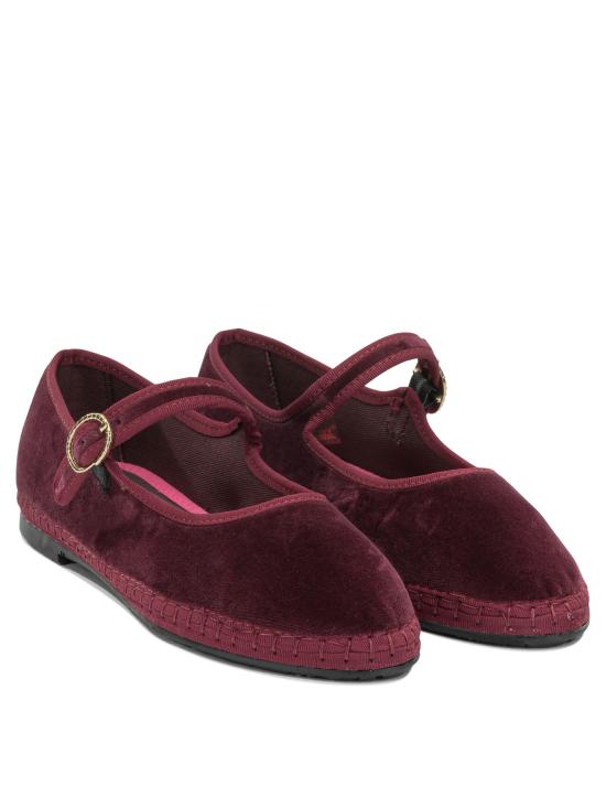 26FW 플라벨루스 플랫 슈즈 LUCRECIAVELVETGRANATE Bordeaux - FLABELUS