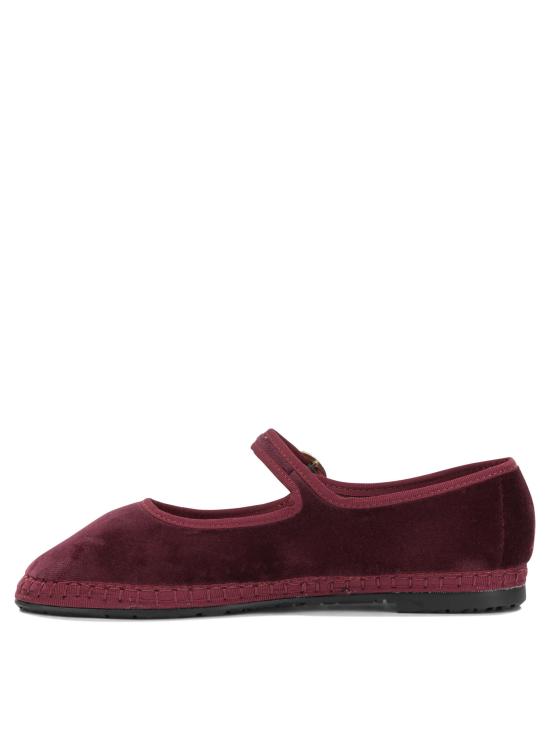 26FW 플라벨루스 플랫 슈즈 LUCRECIAVELVETGRANATE Bordeaux - FLABELUS