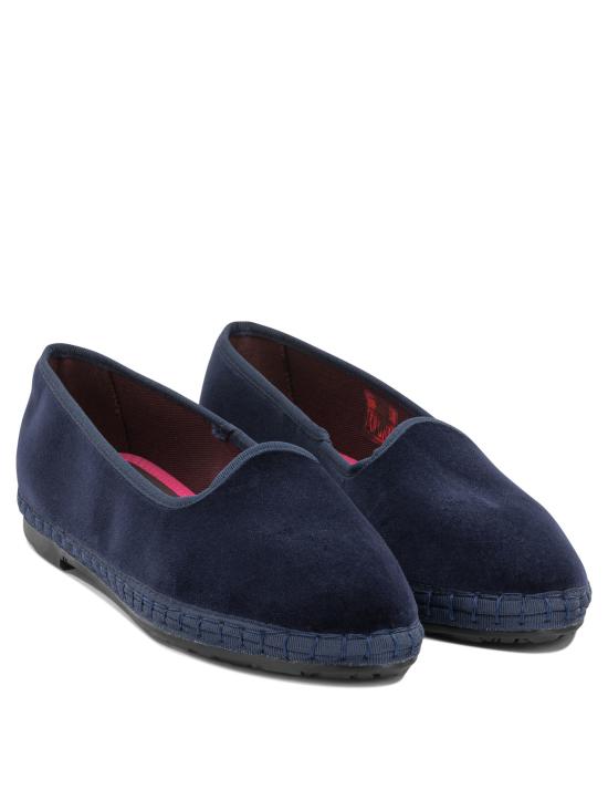 26FW 플라벨루스 플랫 슈즈 AMYVELVETAZUL MARINO Blue - FLABELUS