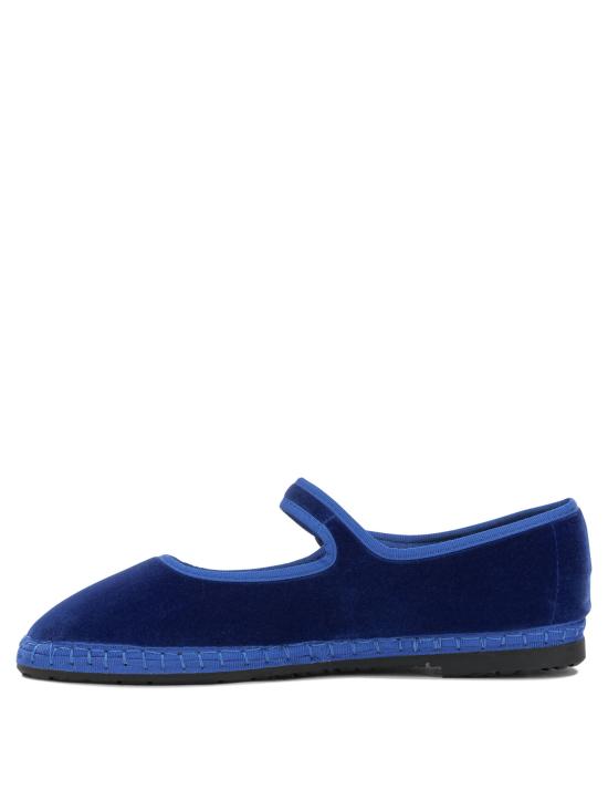 26FW 플라벨루스 플랫 슈즈 OEVELVETAZUL Blue - FLABELUS