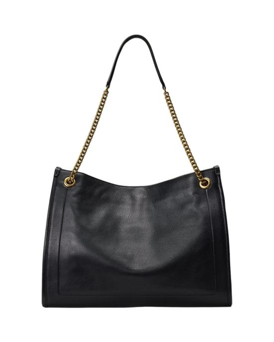 26FW 랄프 로렌 라지 쇼퍼백 431969352002 Black - RALPH LAUREN