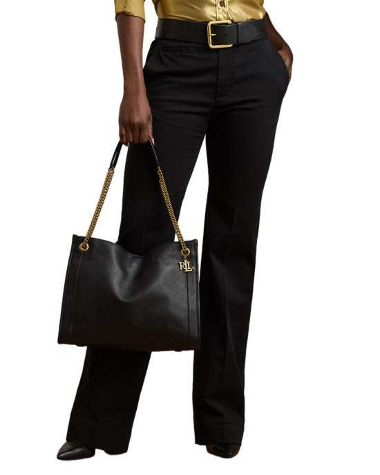 26FW 랄프 로렌 라지 쇼퍼백 431969352002 Black - RALPH LAUREN