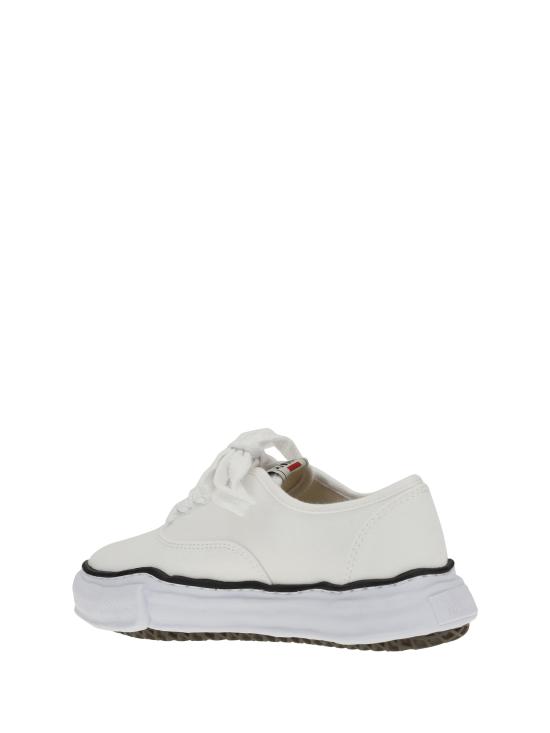 26SS 메종 미하라 야스히로 베이커 OG 솔 캔버스 로우 컷 A02FW704WHITE - MAISON MIHARA YASUHIRO