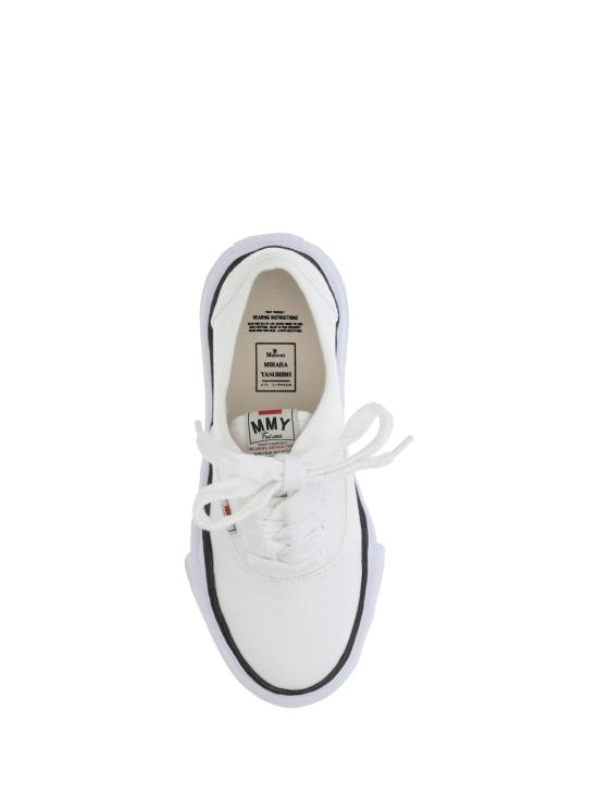 26SS 메종 미하라 야스히로 베이커 OG 솔 캔버스 로우 컷 A02FW704WHITE - MAISON MIHARA YASUHIRO