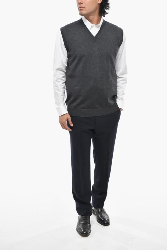  꼬르넬리아니 스웨터 88M504 1825100 022 Gray - CORNELIANI