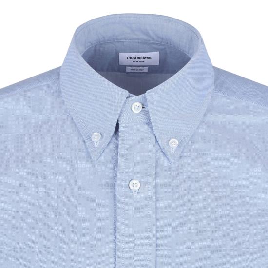 26FW 톰브라운 옥스포드 클래식 그로그랭 플래킷 셔츠 MWL010EF0313480 LIGHT BLUE - THOM BROWNE