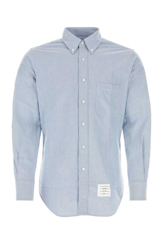 26FW 톰브라운 옥스포드 클래식 그로그랭 플래킷 셔츠 MWL010EF0313480 LIGHT BLUE