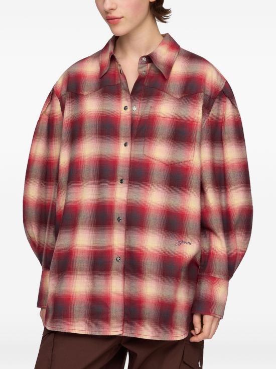 26FW 가니 셔츠 A1040415266 RASPBERRY WINE - GANNI