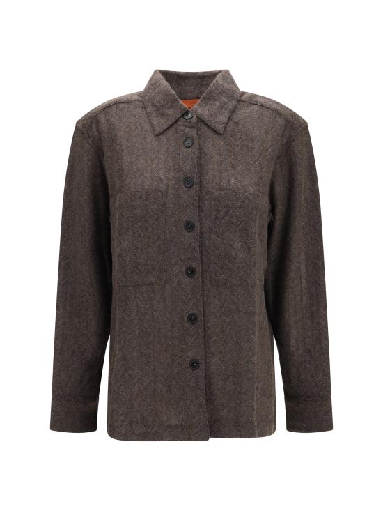 26FW 미소니 셔츠 DS26WJ0VBR0167S01NL BROWN MELANGE