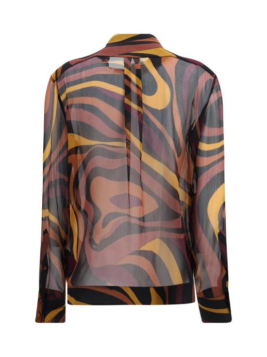 26FW 에밀리오푸치 셔츠 6URJ016U762003 BORDEAUX GOLD - EMILIO PUCCI