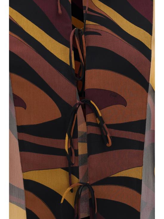 26FW 에밀리오푸치 셔츠 6URJ016U762003 BORDEAUX GOLD - EMILIO PUCCI