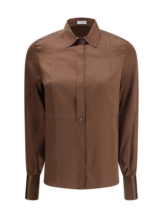 26FW 브루넬로 쿠치넬리 셔츠 M0C59NR516C4280 MARRONE