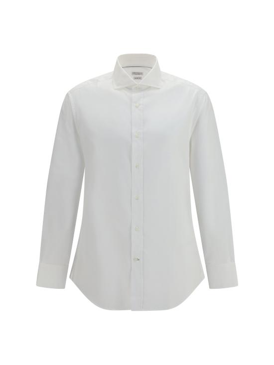 26FW 브루넬로 쿠치넬리 긴팔 셔츠 M0UC41718C159 BIANCO