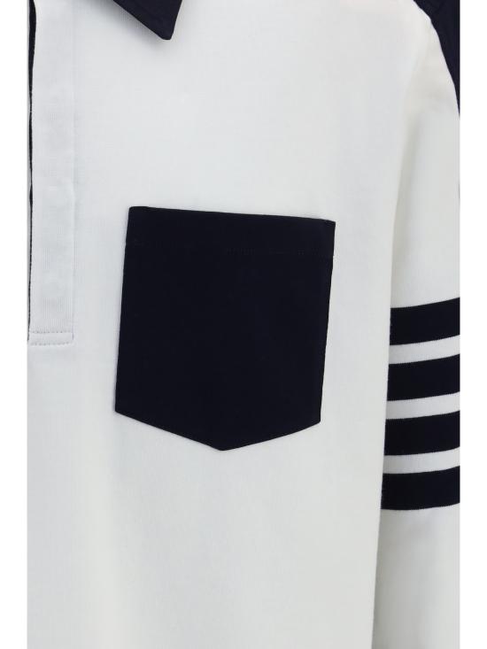 26FW 톰브라운 반팔 티셔츠 MJP250AJ0320100 WHITE - THOM BROWNE