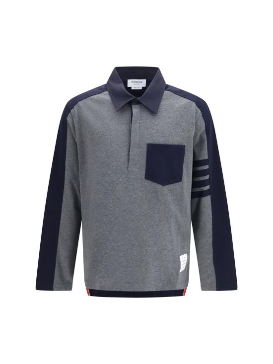 26FW 톰브라운 폴로 티셔츠 MJP250AJ0320035 MED GREY
