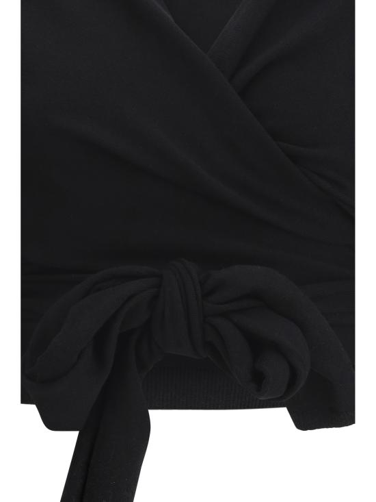 26SS 알라이아 반팔 티셔츠 AA9S0368K144C995 NOIR ALAIA - ALAIA
