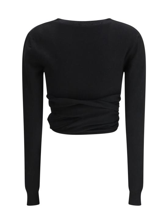 26SS 알라이아 반팔 티셔츠 AA9S0368K144C995 NOIR ALAIA - ALAIA