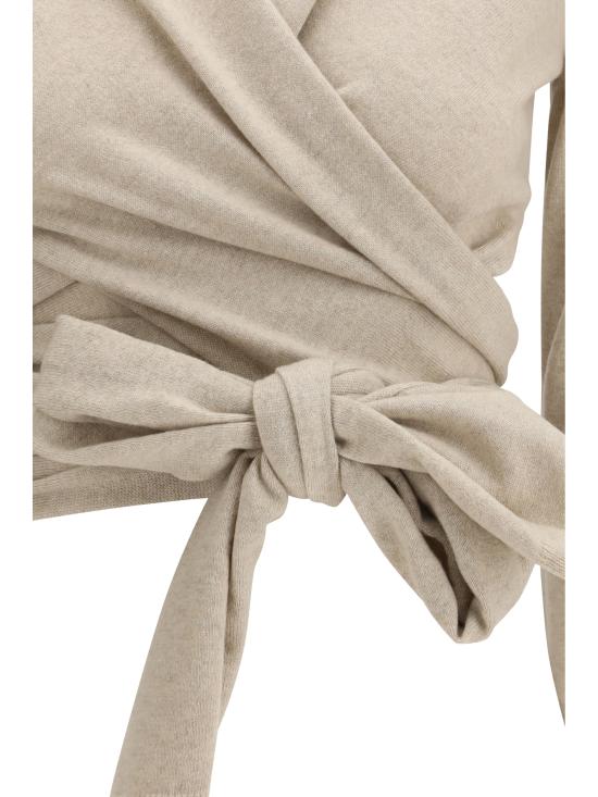 26SS 알라이아 반팔 티셔츠 AA9S0368K144C124 SABLE - ALAIA