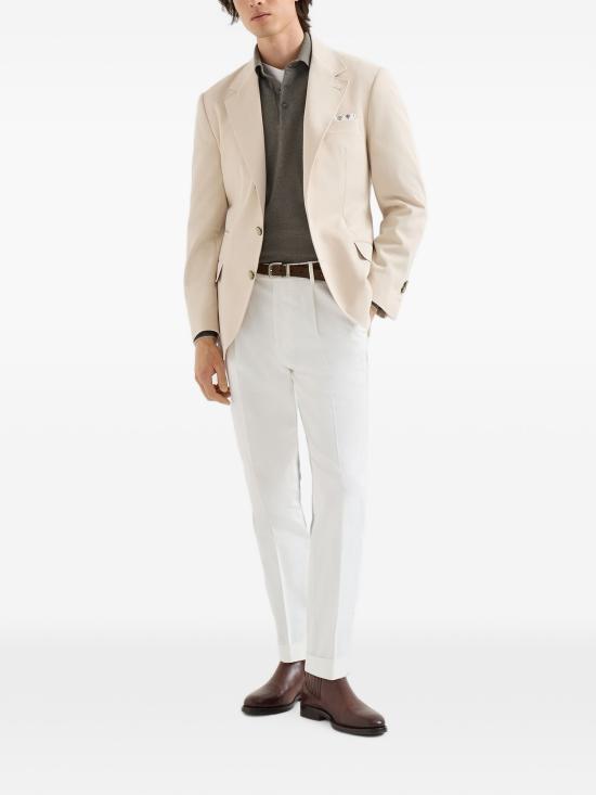 26FW 브루넬로 쿠치넬리 폴로 넥 캐시미어 스웨터 M2200295CKP08 ARMY WASHED CIOTTOLO - BRUNELLO CUCINELLI