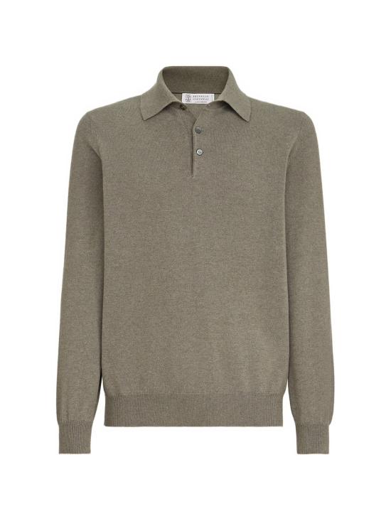 26FW 브루넬로 쿠치넬리 폴로 넥 캐시미어 스웨터 M2200295CKP08 ARMY WASHED CIOTTOLO