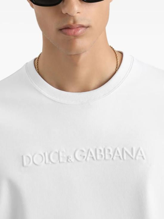 26SS 돌체앤가바나 코튼 티셔츠 G8PN9ZHU7H8W0800 BIANCO OTTICO - DOLCE & GABBANA