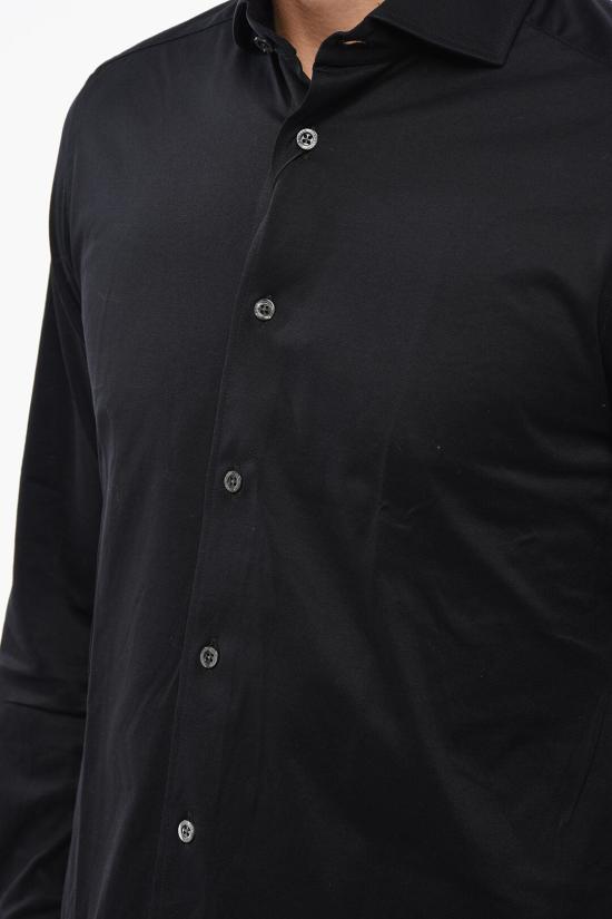  꼬르넬리아니 긴팔 셔츠 88P112 1811214 020 Black - CORNELIANI