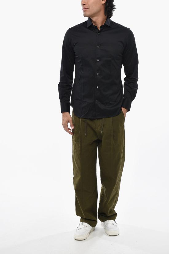  꼬르넬리아니 긴팔 셔츠 88P112 1811214 020 Black - CORNELIANI