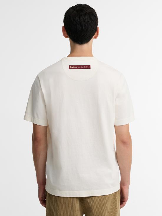 26FW 바버 반팔 티셔츠 MTS1697WH32 WHISPER WHITE - BARBOUR