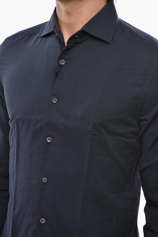  꼬르넬리아니 긴팔 셔츠 86P126 0811618 001 Blue - CORNELIANI