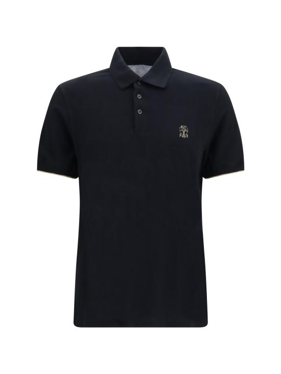 26FW 브루넬로 쿠치넬리 피케 폴로 셔츠 ME8548788CZ178 NERO AMARETTO