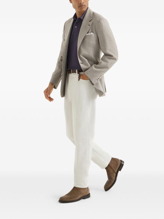 26FW 브루넬로 쿠치넬리 피케 폴로 셔츠 ME8548788CBW25 9764 9300 - BRUNELLO CUCINELLI
