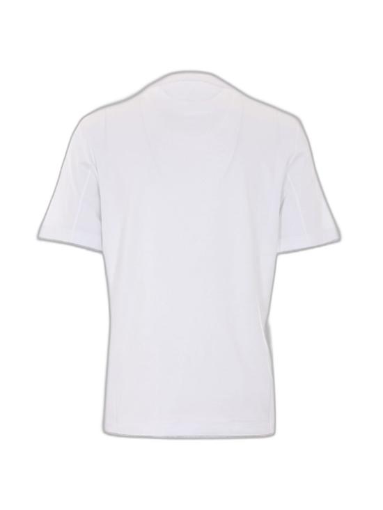 26FW 브루넬로 쿠치넬리 자수 로고 티셔츠 M0B137427CW787 BIANCO PERLA - BRUNELLO CUCINELLI