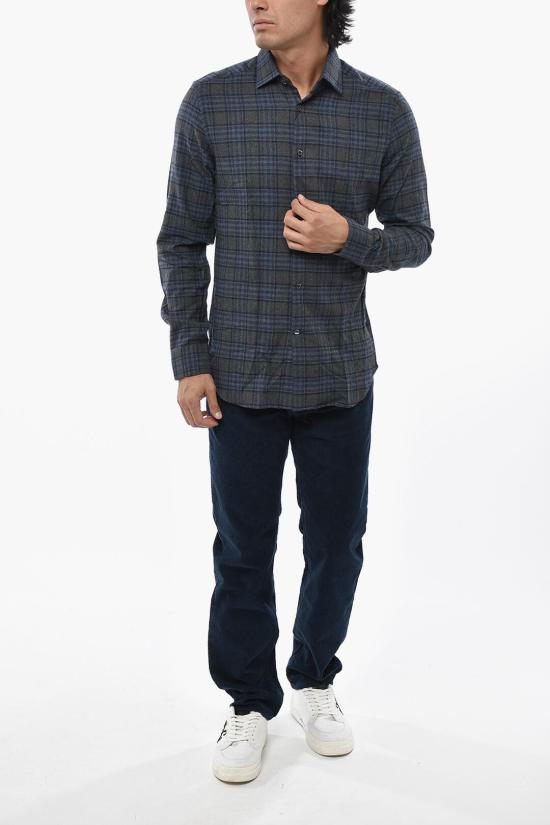  꼬르넬리아니 긴팔 셔츠 88P010 1811538 014 Blue - CORNELIANI